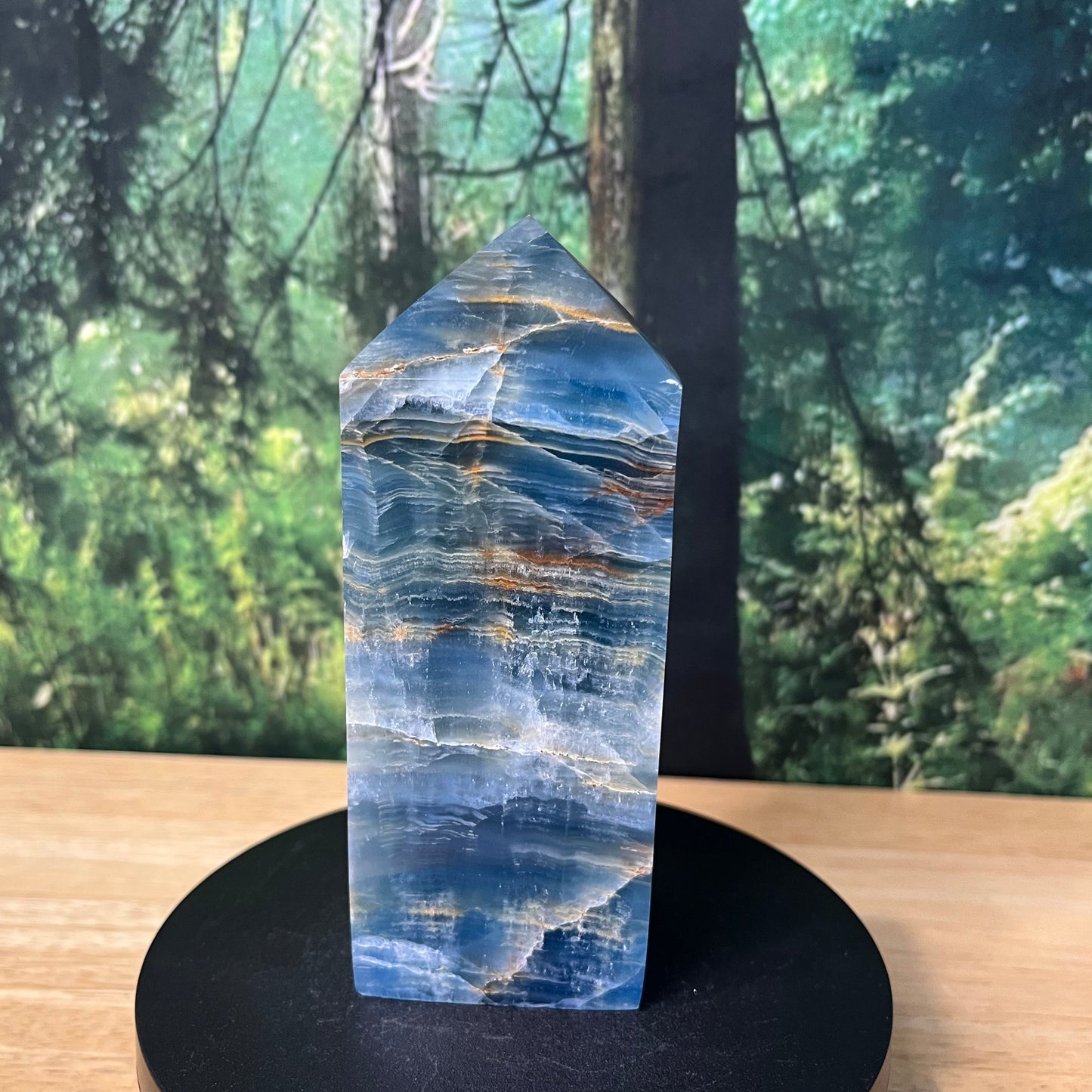 Argentinian Blue Calcite - Tower - B
