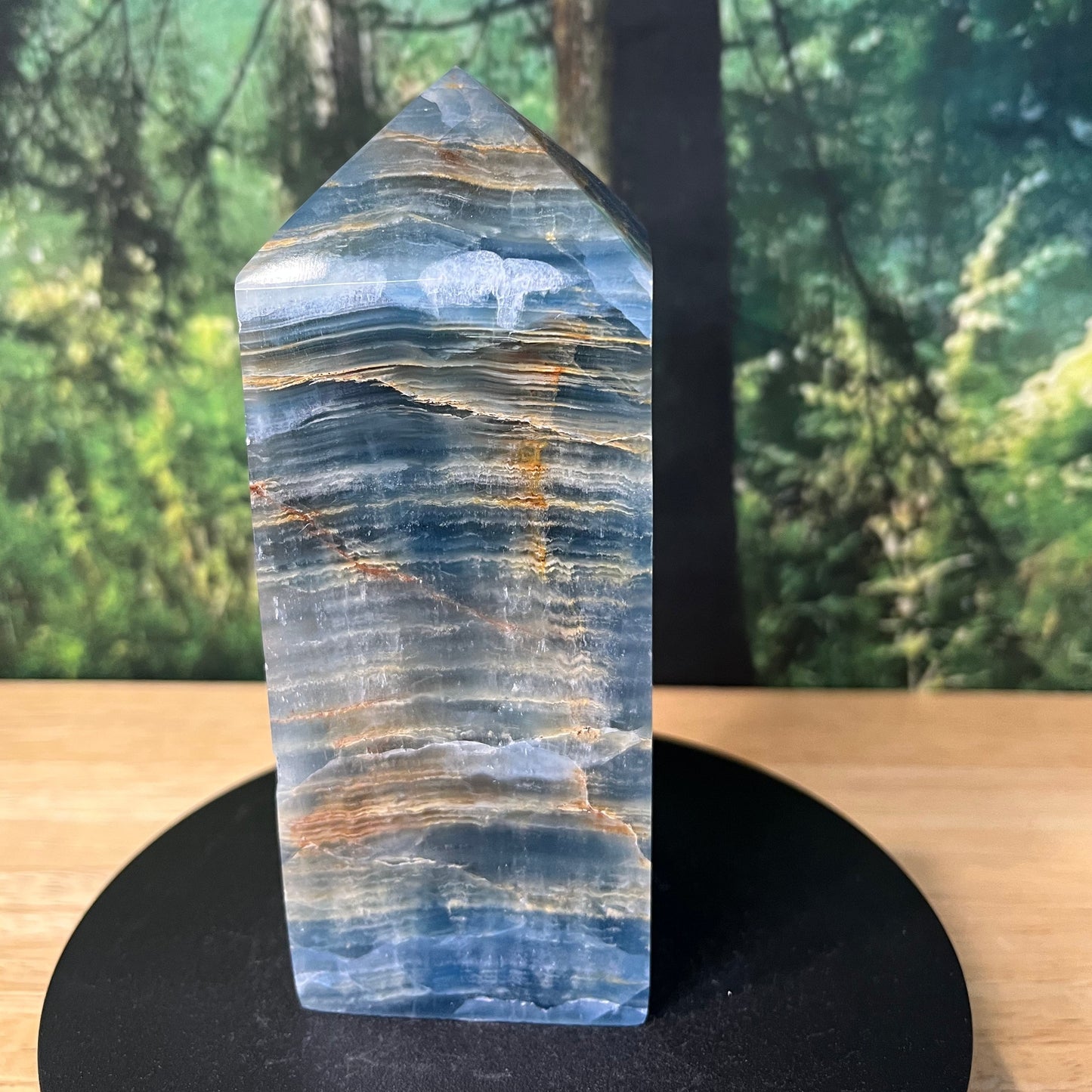 Argentinian Blue Calcite - Tower - B