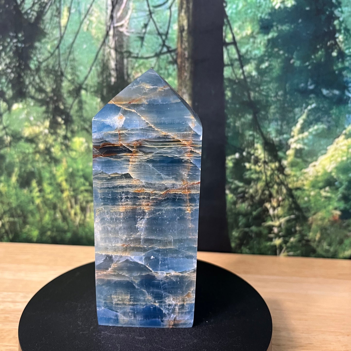 Argentinian Blue Calcite - Tower - B