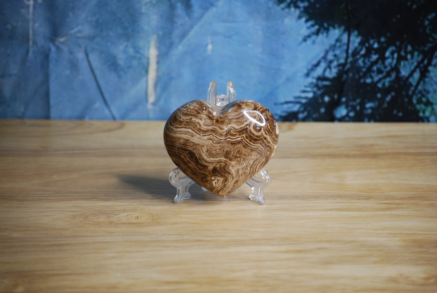 Chocolate Calcite - heart large