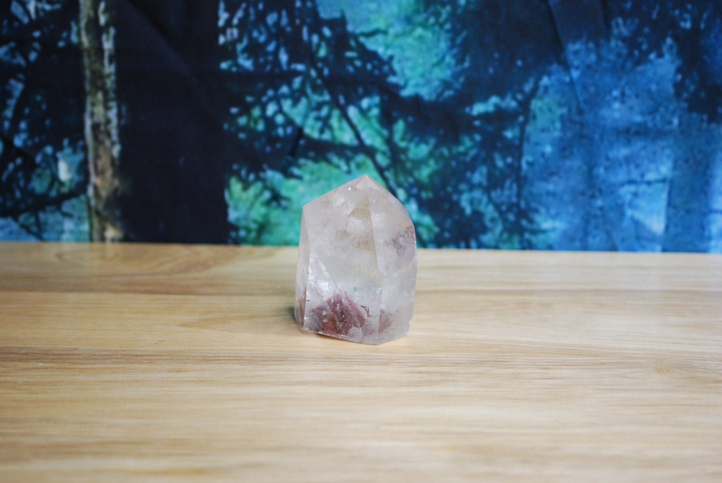 Hematite Phantom Quartz Point - J