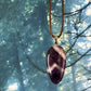 Chevron Amethyst pendant - A