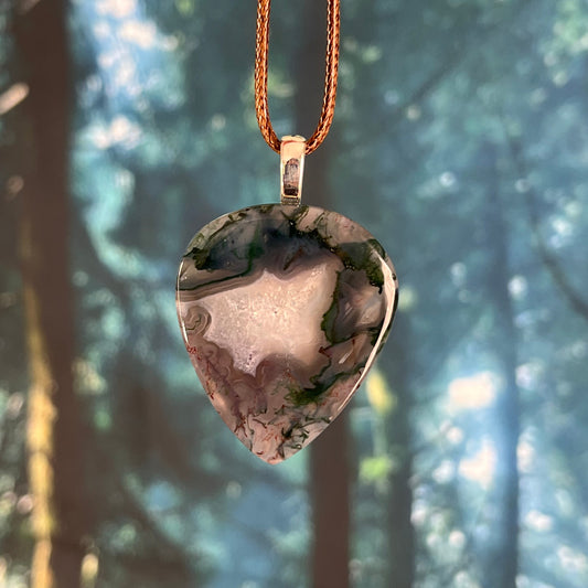 Moss Agate pendant - D