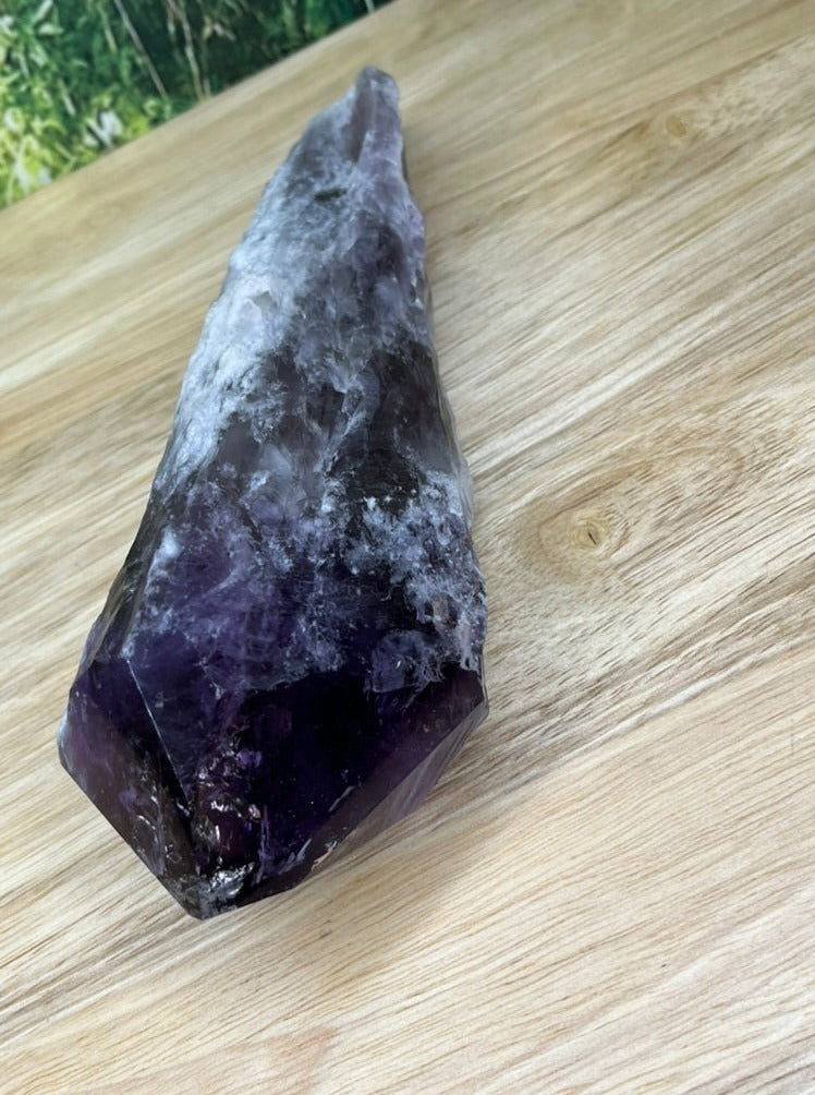 Amethyst Dragontooth Wand - F