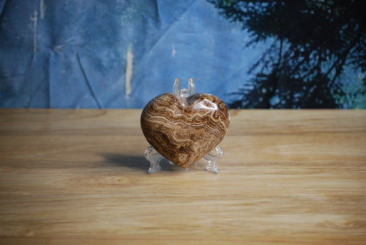 Chocolate Calcite - heart large