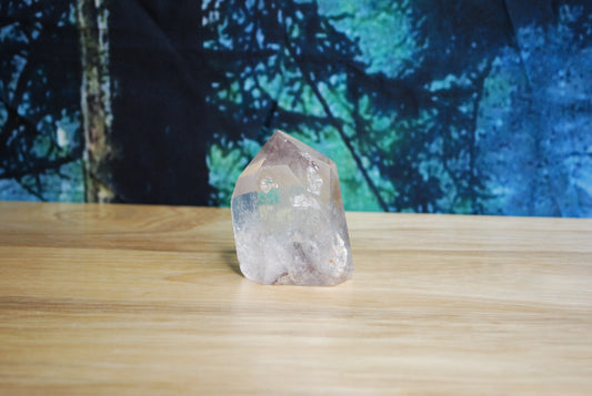 Hematite Phantom Quartz Point - J