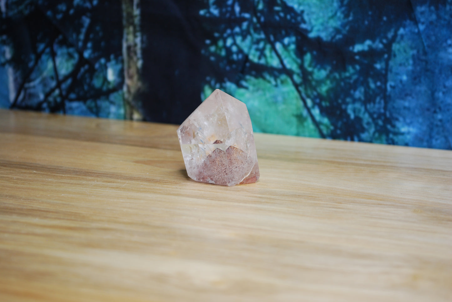 Hematite Phantom Quartz Point - G