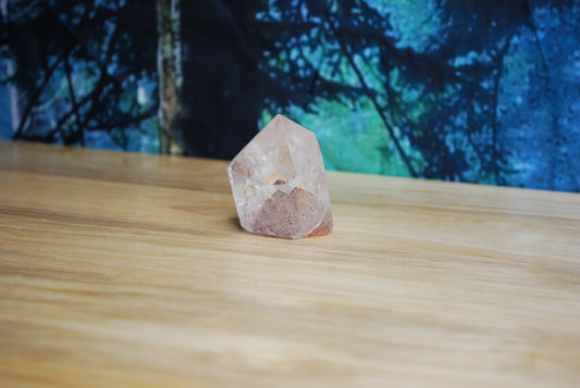 Hematite Phantom Quartz Point - G