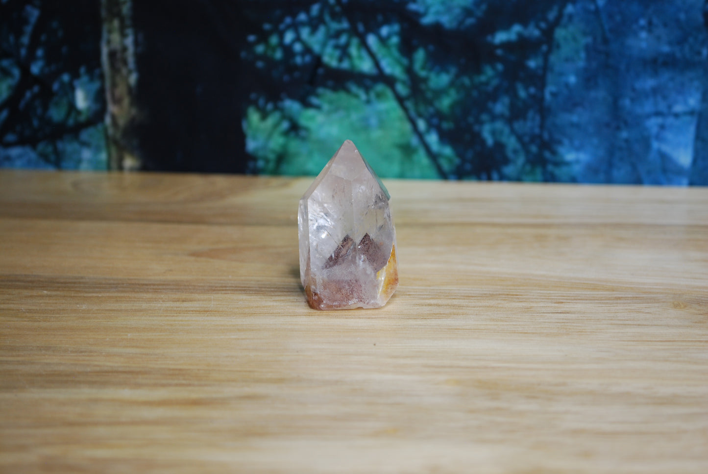 Hematite Phantom Quartz Point - G