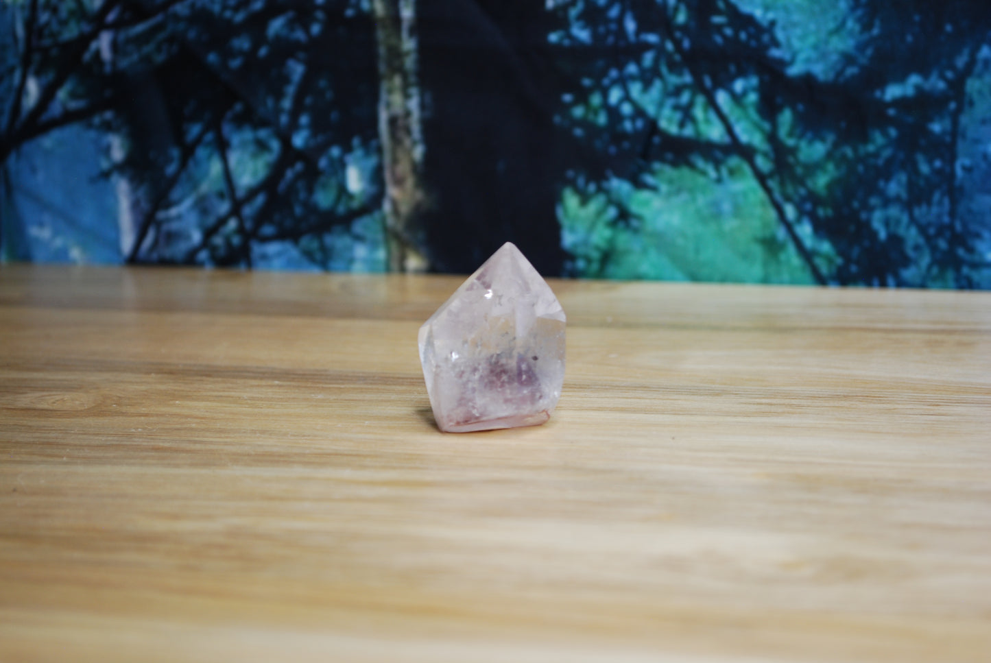 Hematite Phantom Quartz Point - D