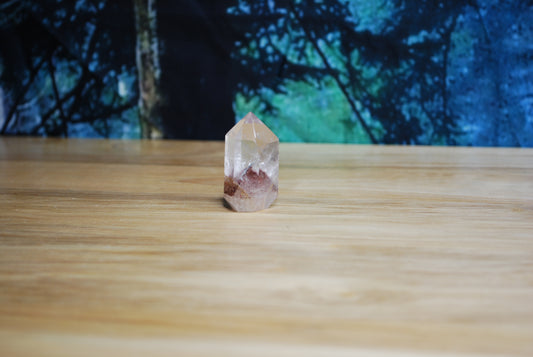 Hematite Phantom Quartz - Point - A