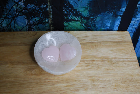Pink Calcite Heart - medium