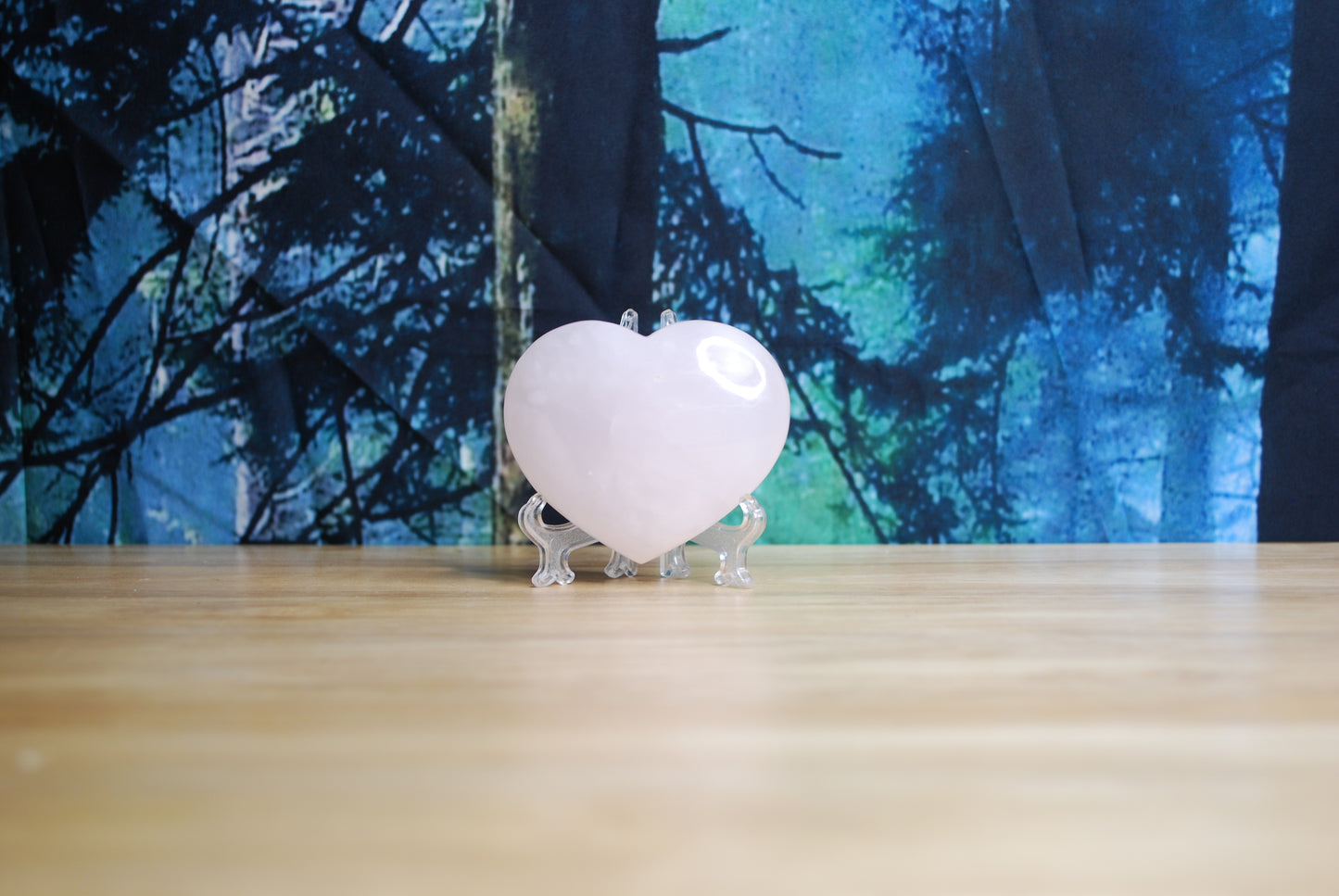 Pink Calcite Heart - large