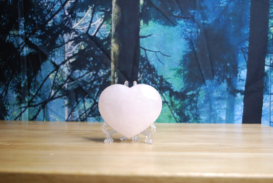Pink Calcite Heart - large