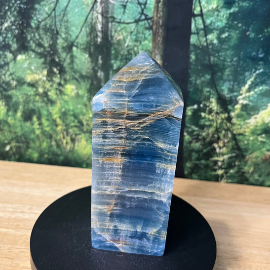 Argentinian Blue Calcite - Tower - B