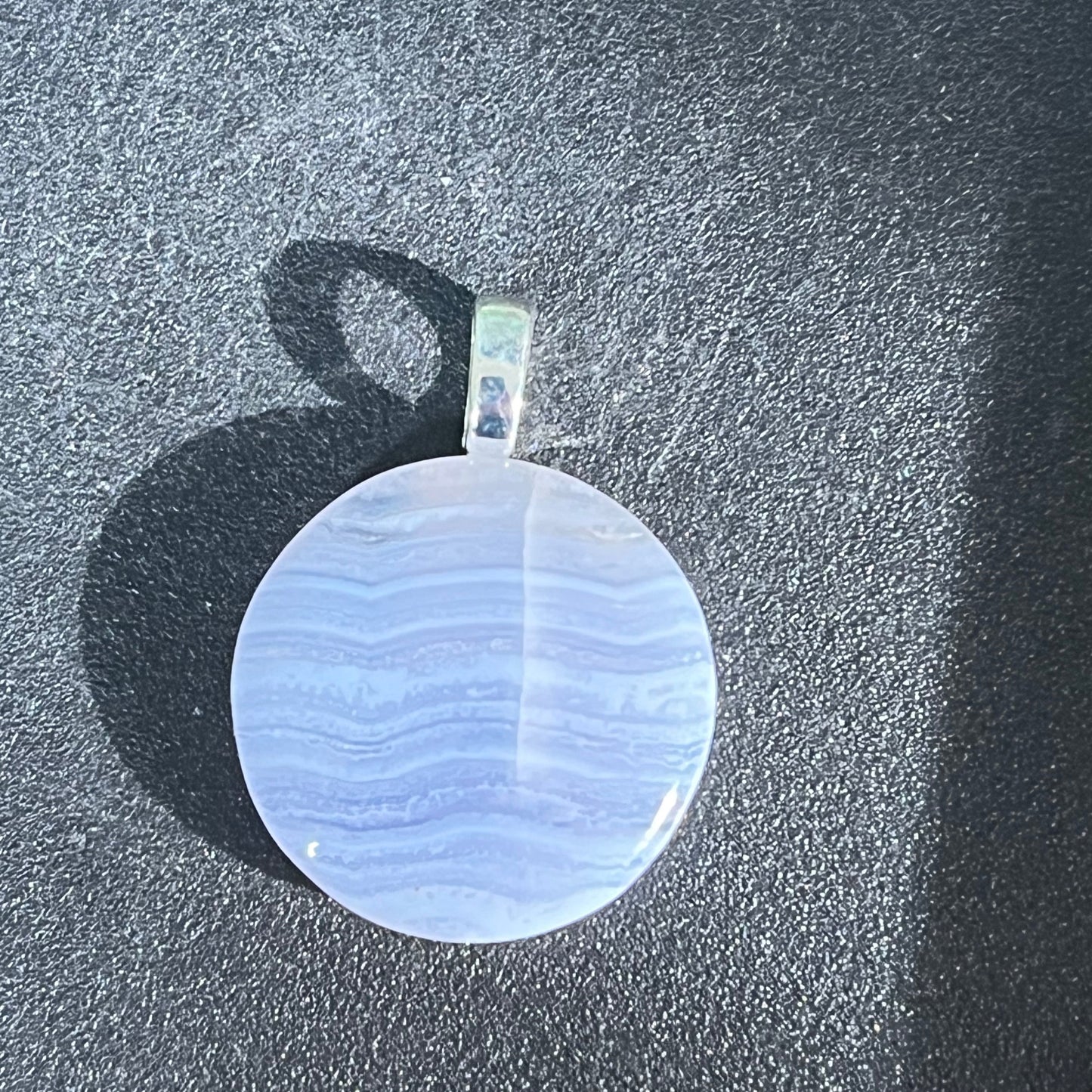 Blue Lace Agate pendant - C