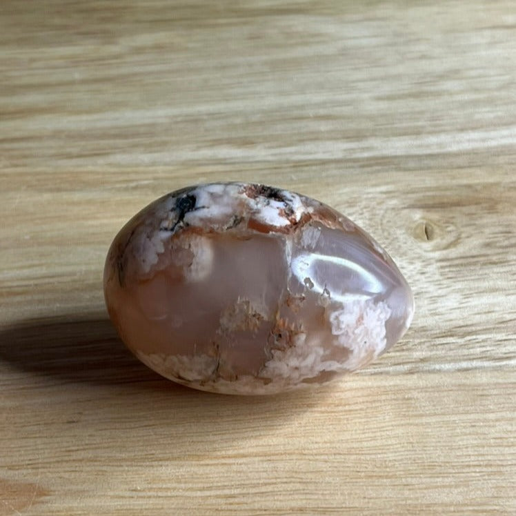 Flower Agate Egg - H