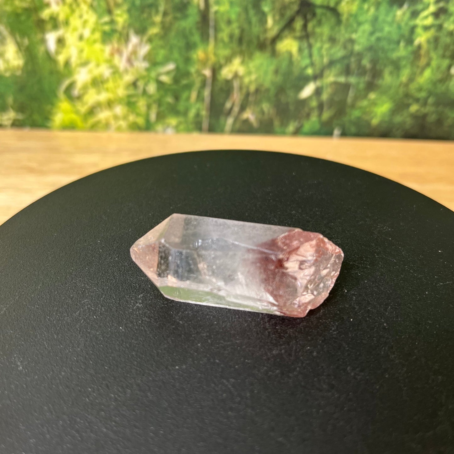 Hematite Phantom Quartz Point - F