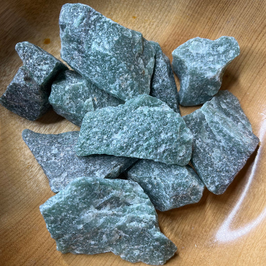 Green Aventurine - Rough, Small and Thin Pieces