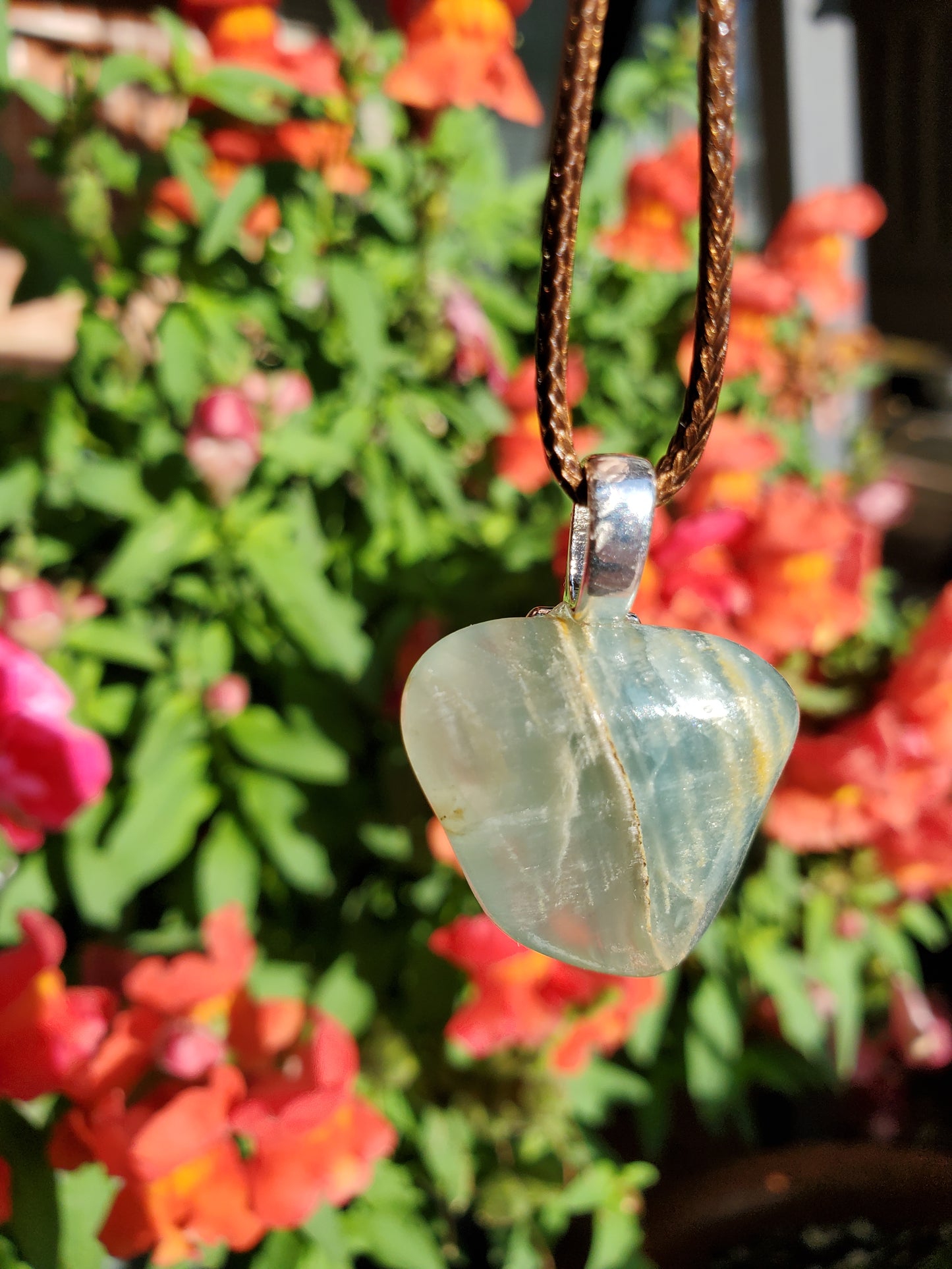 Argentinian Blue Calcite pendant