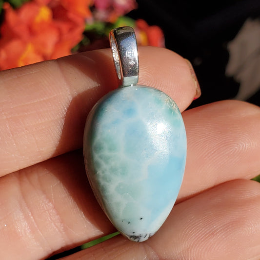 Larimar pendant - A