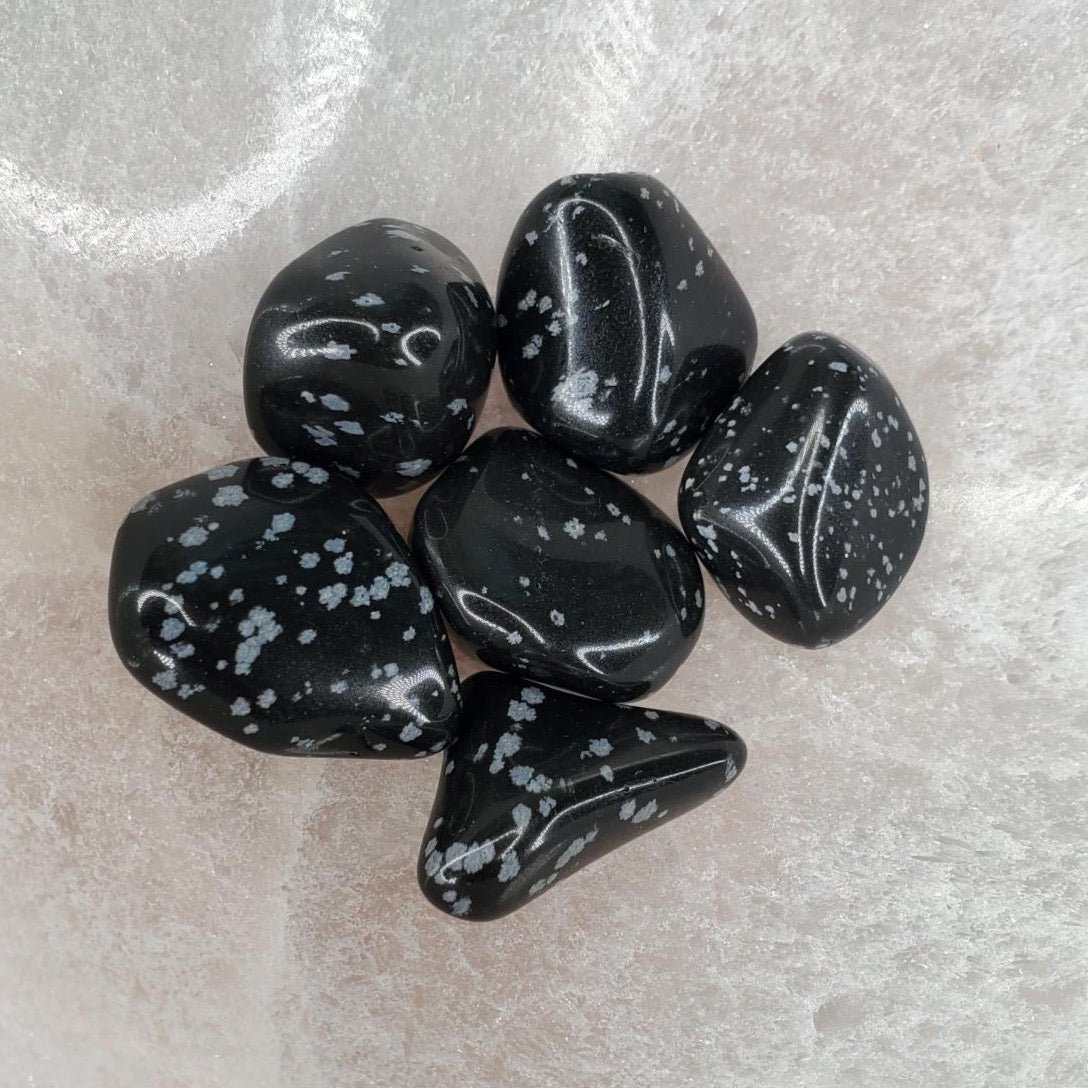 Snowflake Obsidian Tumbles