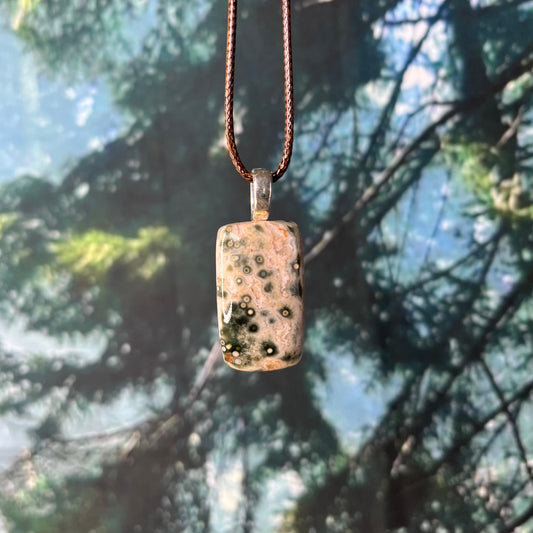 Orbicular Jasper Pendant