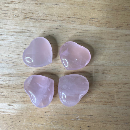 Madagascar Rose Quartz - Hearts - A