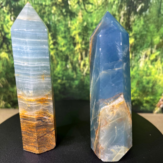 Argentinian Blue Calcite - Towers