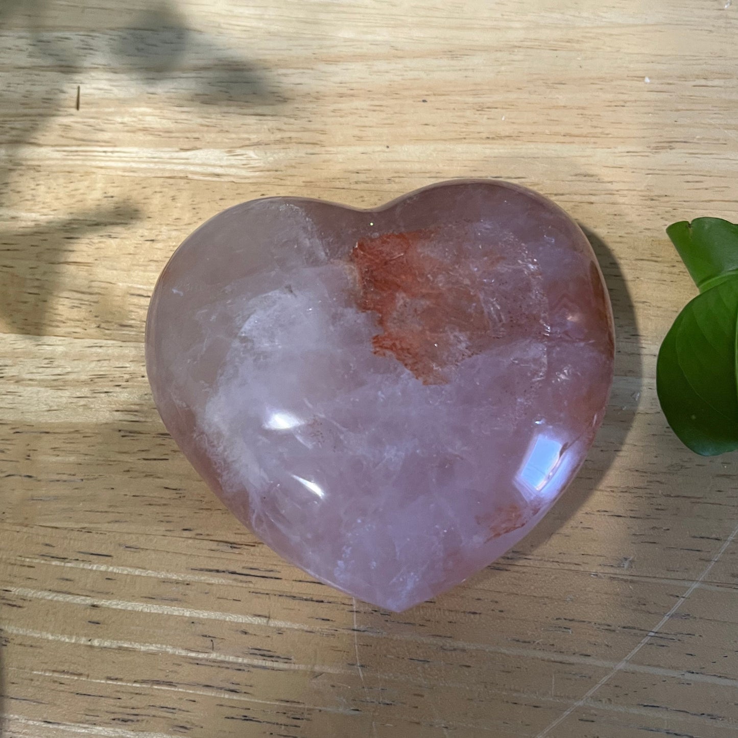 Hematoid quartz - hearts