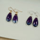 Rainbow Fluorite Earrings in Sterling Silver