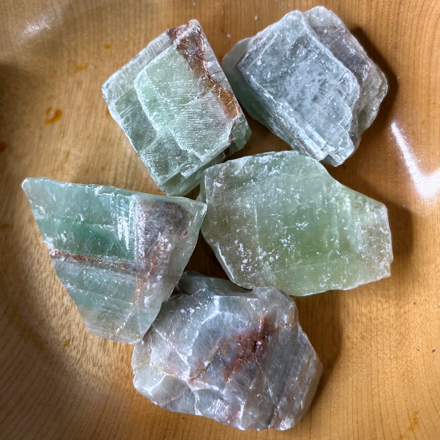 Emerald Calcite - Flatter Shapes