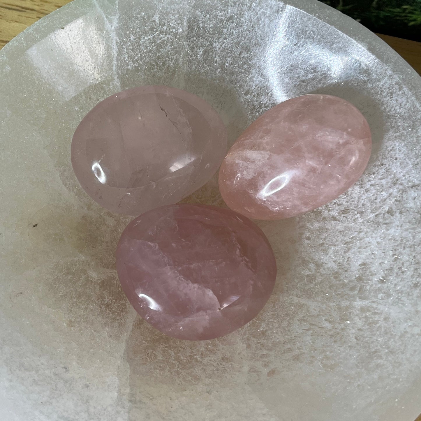 Madagascar Rose Quartz Palm Stones - C