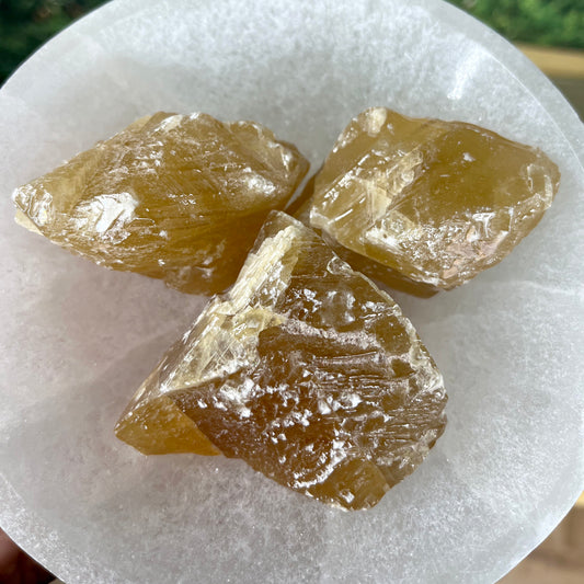 Honey Calcite - Large, Rough Pieces