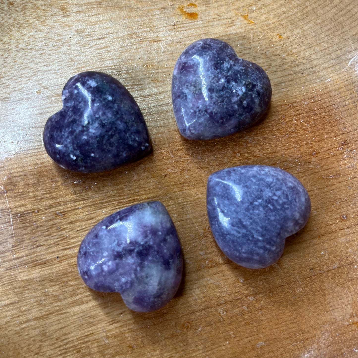 Lepidolite Hearts - Small