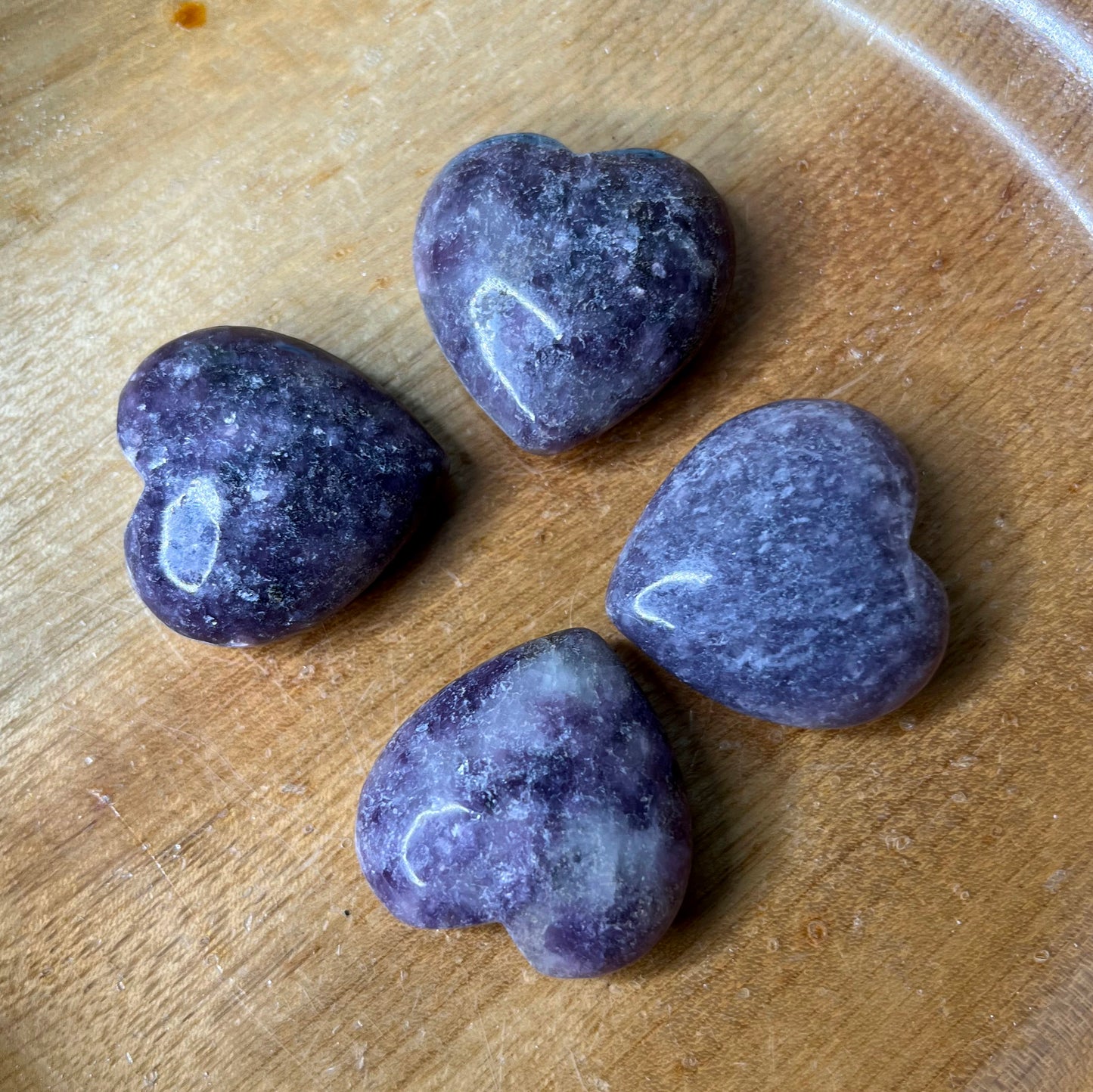 Lepidolite Hearts - Small