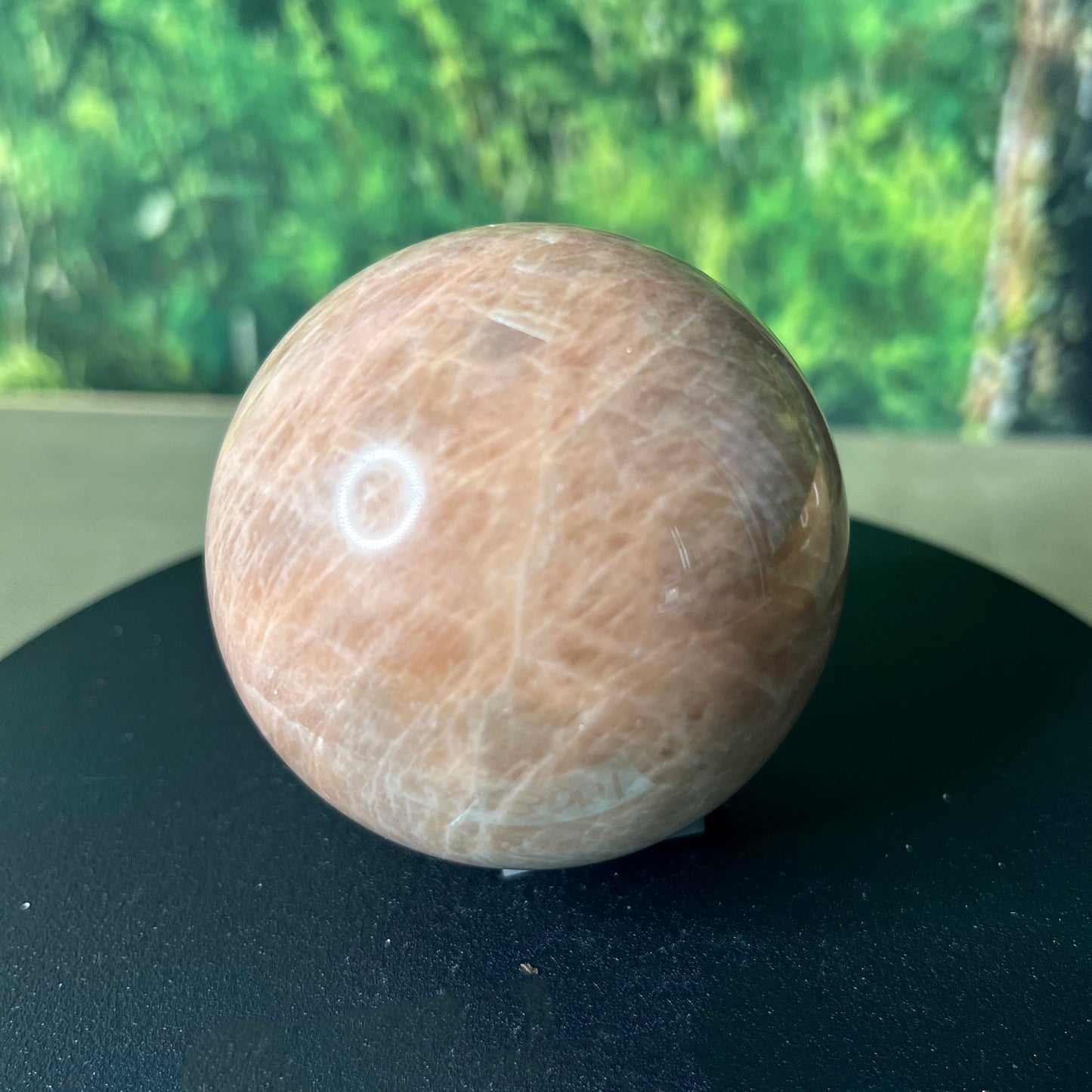 Peach Moonstone Spheres