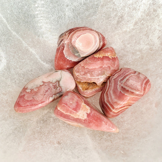 Rhodochrosite Tumbles - Medium, AA Grade