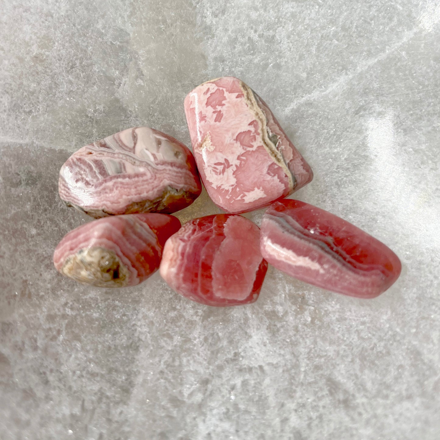 Rhodochrosite Tumbles - XS, AA Grade