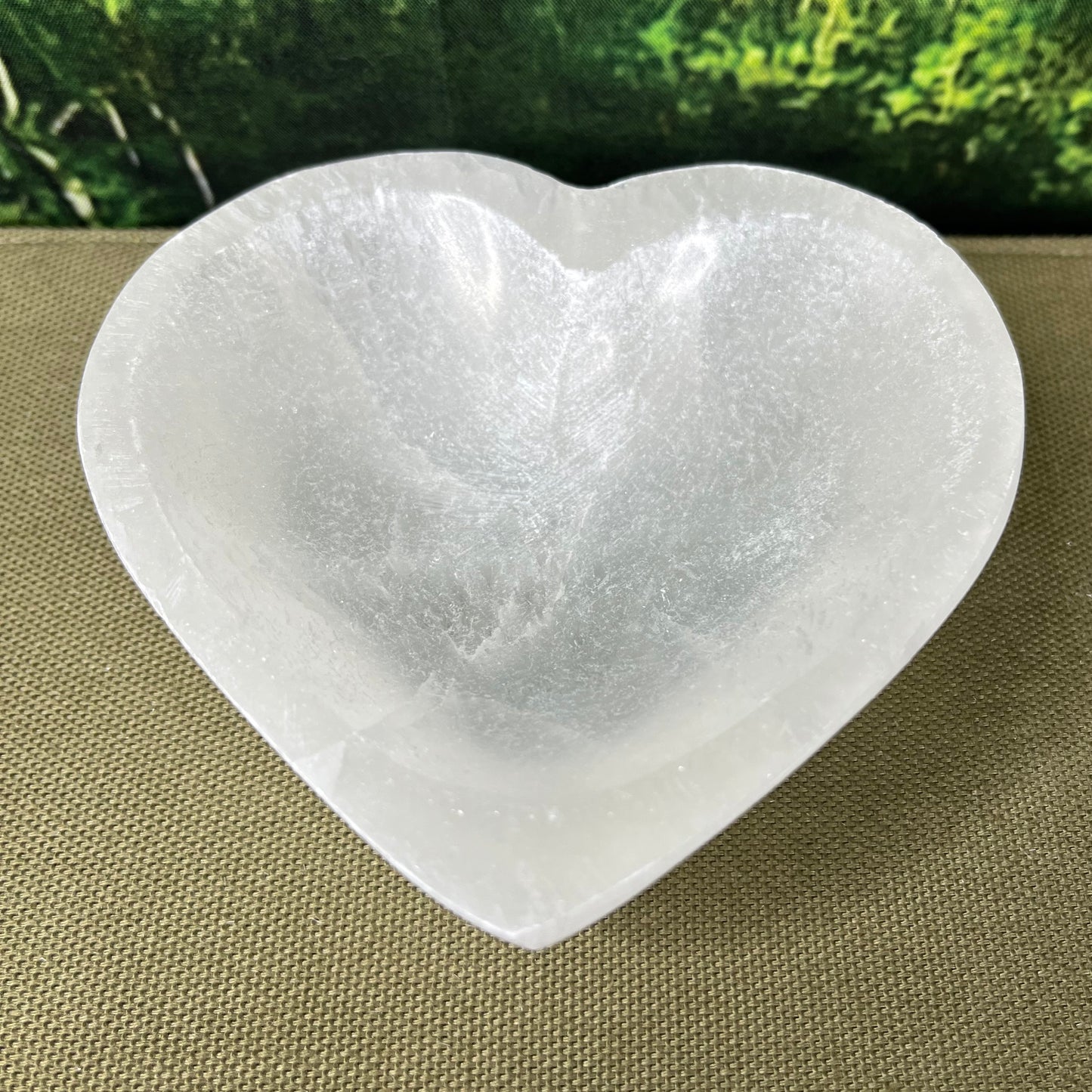 Selenite Heart Bowls - Medium